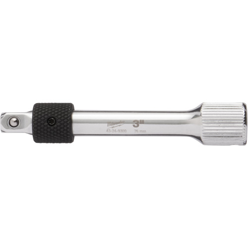Locking Extension Socket, 1/4" Drive, 3" L Action Paper