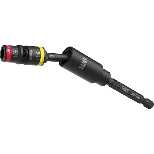 Impact Flip Socket With Swivel Adapter, Hex, 1/4" Drive, 3 Pcs Action Paper