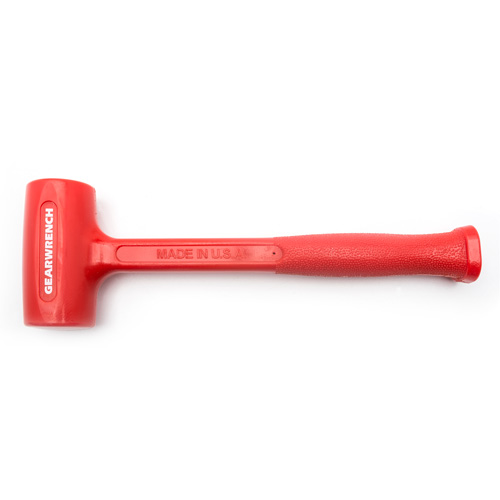 One-Piece Standard Head Dead Blow Hammer, 38 oz., Textured Grip, 15-1/4" L Action Paper