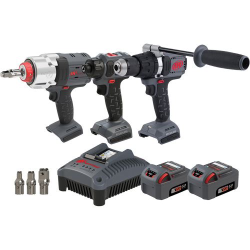 Screwdriver, Hammer Drill & Impact Driver Combo Tool Kit, Lithium-Ion, 20 V Action Paper