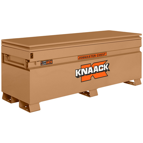 Model 2472 Jobsite Chest with Padlock, 72" x 24" x 28-1/4", Steel, Tan Action Paper