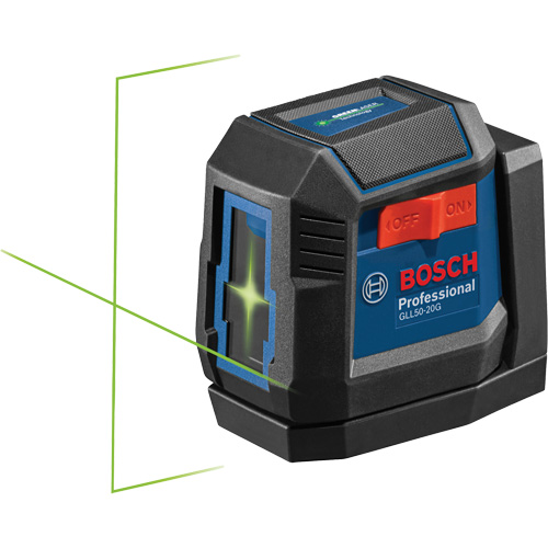 Green-Beam Self-Leveling Cross-Line Laser Action Paper