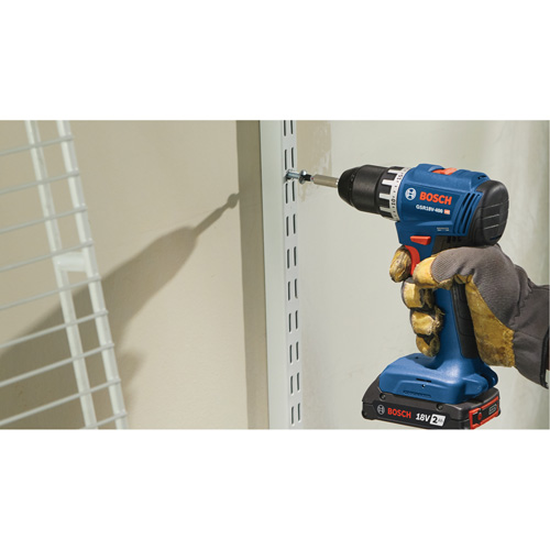 Trousse perceuse-visseuse compacte sans balais, Lithium-ion, 18 V, Mandrin 1/2", Couple 400 lb-po Action Paper