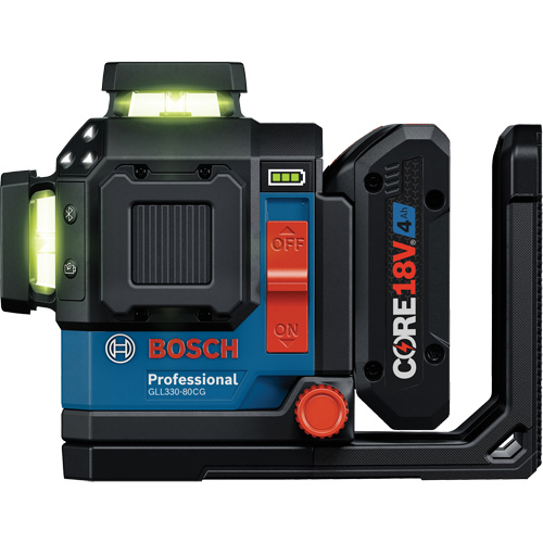 360 Connected Green-Beam Three-Plane Leveling and Alignment Laser Action Paper