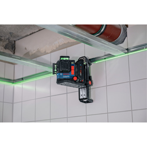 360 Connected Green-Beam Three-Plane Leveling and Alignment Laser Action Paper