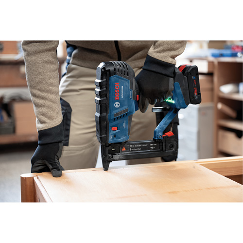 Brushless 18-Gauge Narrow Crown Stapler (Tool Only) Action Paper