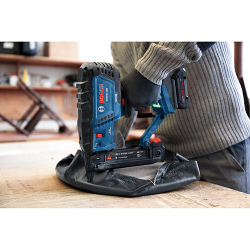 Brushless 18-Gauge Narrow Crown Stapler (Tool Only) Action Paper