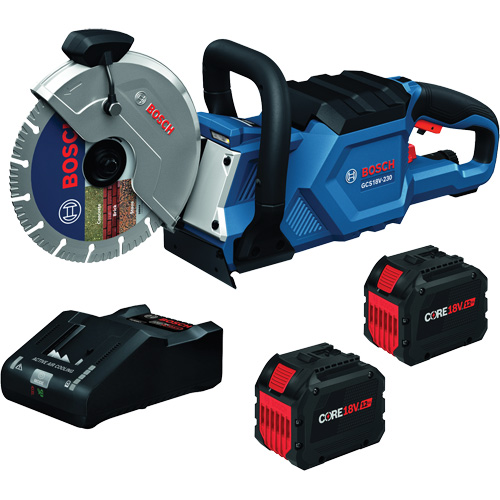 Brushless Cutoff Saw Kit, 9", 18 V Action Paper