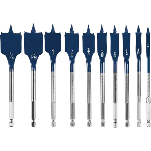 Daredevil&reg; Spade Bit Set, 10 Pieces Action Paper