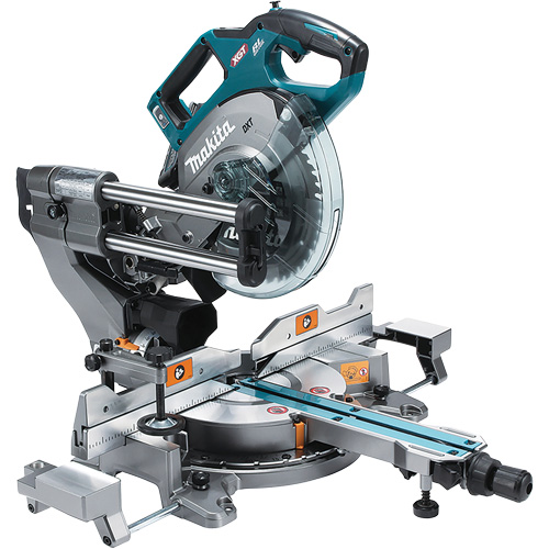 XGT Brushless Dual Compound Mitre Saw with AWS Action Paper