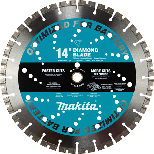 General Purpose Thin Kerf Diamond Blade, 14", Brick/Concrete/Stone Use Action Paper