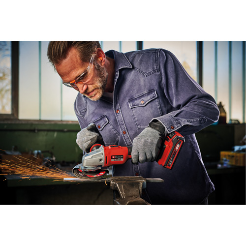 Rectifieuse dangle professionnelle sans fil (outil seulement), Roue de 4-1/2", 18 V Action Paper
