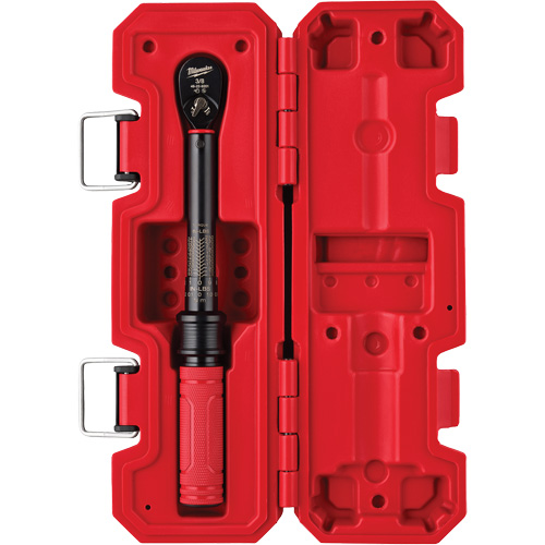 Torque Wrench, Click, 3/8" Square Drive, 5.6 - 28.2 N.m/50 - 250 in-lbs Action Paper
