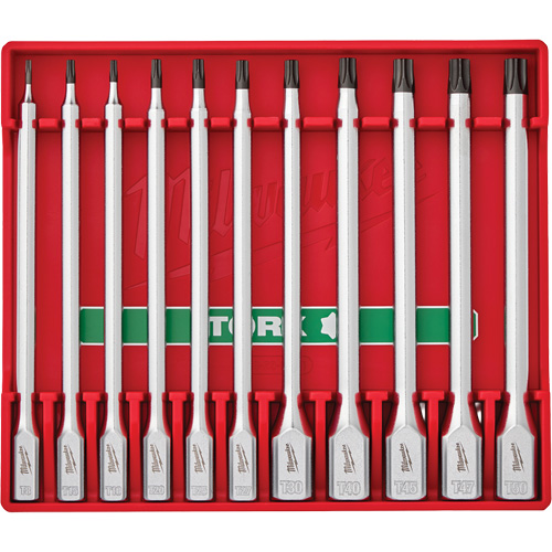Jeu de douilles &agrave; embouts longues, Torx, Prise 1/4"/3/8", 11 mr Action Paper