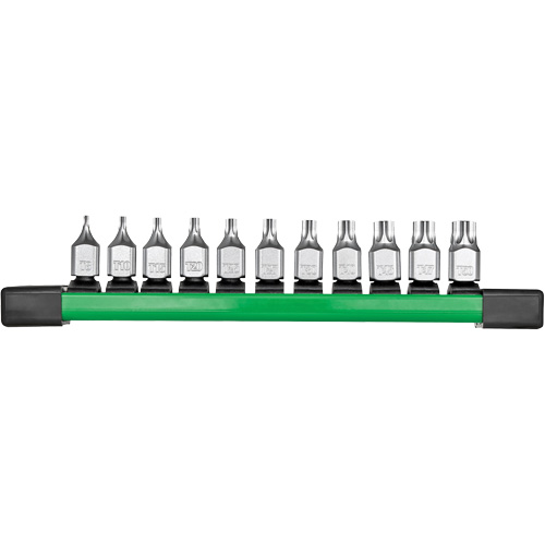 Jeu de douilles &agrave; embouts &agrave; profil bas, Torx, Prise 1/4", 11 mr Action Paper