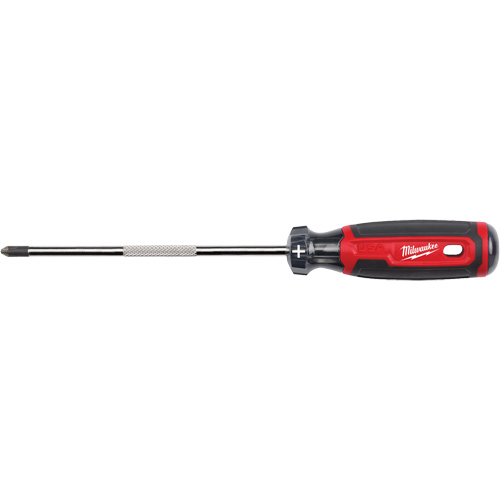 Phillips Screwdriver, #2, 10-3/5" L, Cushion Grip Handle Action Paper