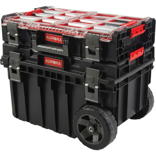 2-Piece Arx&reg; Rolling Tool Chest Set, 23-4/5" x 16" x 20-3/5", Black Action Paper