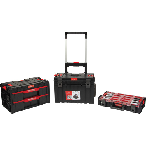 Jeu de base pour coffre &agrave; outils roulant Arx 3 mcx, 25-1/5" x 19" x 42-2/5", Noir Action Paper