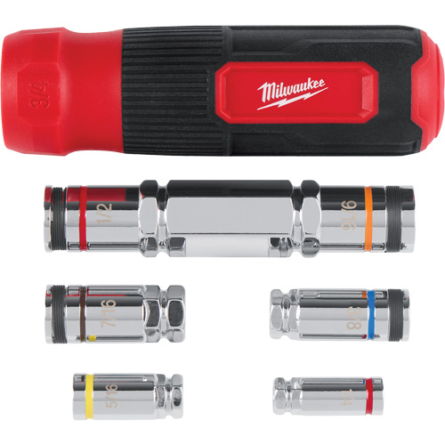 7-in-1 HOLLOWCORE Multi-Nut Driver, 9-9/100" L, Magnetic Action Paper