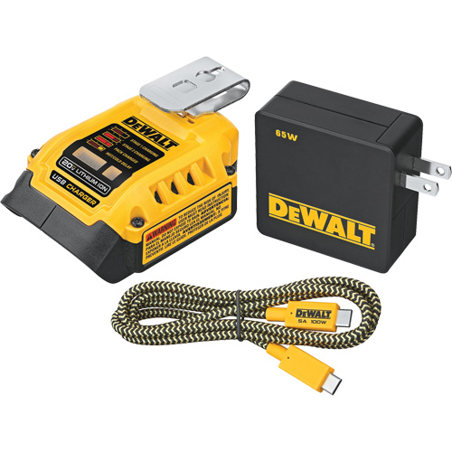 MAX*/FLEXVOLT &reg; 5 Amp USB Charging Kit, 20 V, Lithium-Ion Action Paper