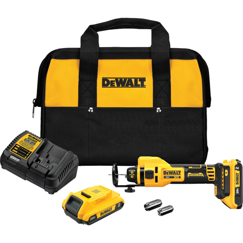 MAX* XR&reg; Brushless Drywall Cut-Out Tool Kit (2.0Ah) Action Paper