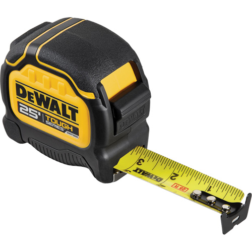 TOUGHSERIES Tape Measure, 25', Imperial Graduations Action Paper