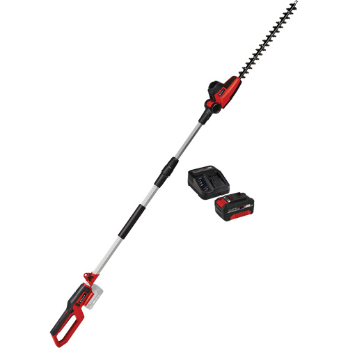 Cordless Pole Hedge Trimmer with 4Ah Battery & Charger Starter Kit, 18", 18 V, Battery Powered Action Paper
