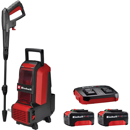 Laveuse &agrave; haute pression sans fil avec batterie 4 Ah PXC et ensemble de d&eacute;part de chargeur, &agrave; pile, 1522 psi, 1,23 gal./min Action Paper