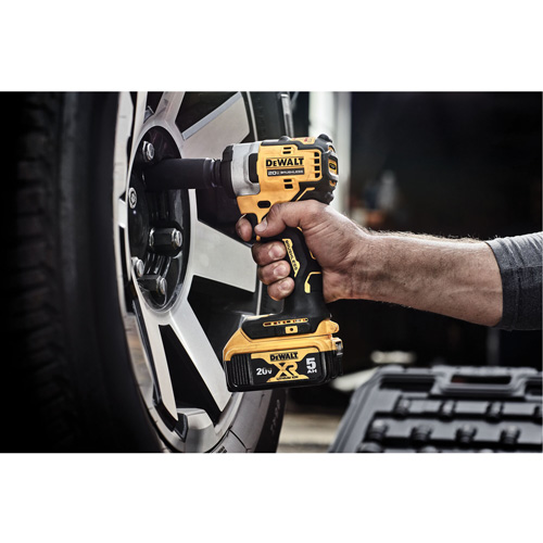Cordless Impact Wrench with Hog Ring Anvil, 20 V, 1/2" Socket Action Paper