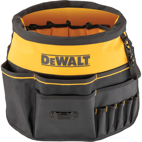 Bucket Tool Organizer, 19-3/4" L x 2" W x 19-5/8" H, Black/Yellow Action Paper