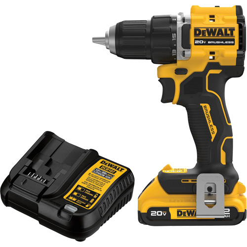 Ensemble visseuse-perceuse sans fil et sans balai ATOMIC COMPACT SERIES, Lithium-ion, 20 V, Mandrin 1/2" Action Paper