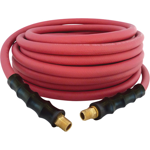 Tuyau  en caoutchouc MAXPRO, Air/Eau, Caoutchouc EDPM/Polyester, 3/8" dia. x 50', 300 psi, 1/4 NPT Action Paper