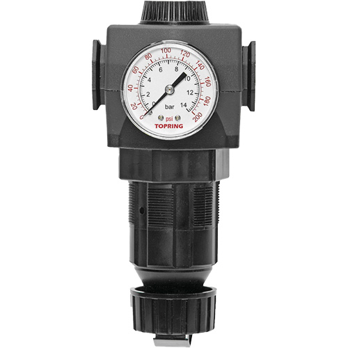 D&eacute;tendeur &agrave; diaphragme en zinc MODULAIR 400, 1/2" NPT, PSI max. de 300 psi, Canalisation/Modulaire Action Paper