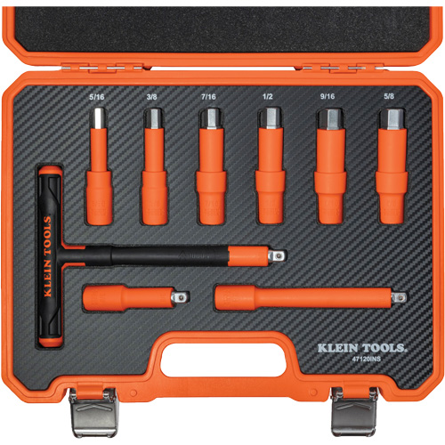Insulated T-Handle & Hex Bit Set with Case, 1000 V, 9 Pcs Action Paper