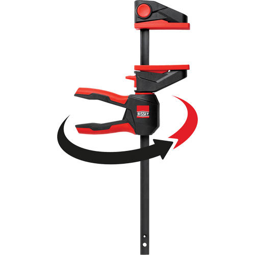 One-Hand Bar Trigger Clamps with 360° Rotating Handle, 4-1/2" (114.3 mm) Action Paper