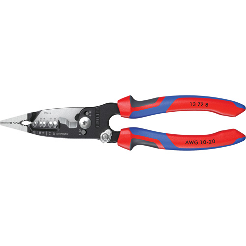 Forged Wire Stripper with KNIPEXTEND Handle, 8" L, 10 - 20 AWG Action Paper