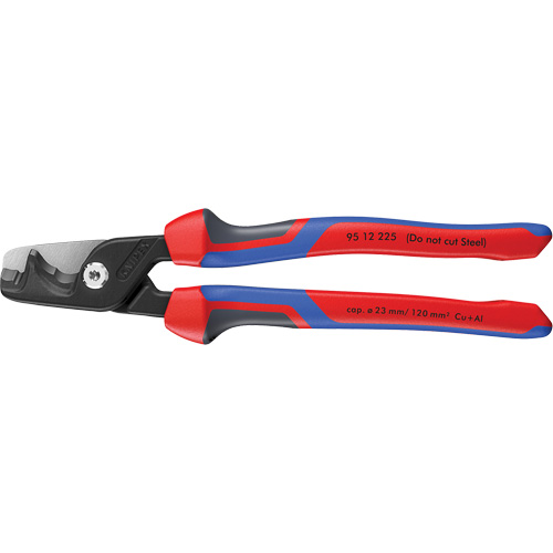 StepCut&reg; XL Cable Shears with KNIPEXTEND Handle, 9" Action Paper