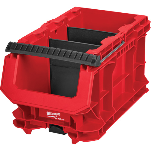 Bac compact PACKOUT, 15-1/2" x 9-1/2" x 8-3/4", Noir/Rouge Action Paper
