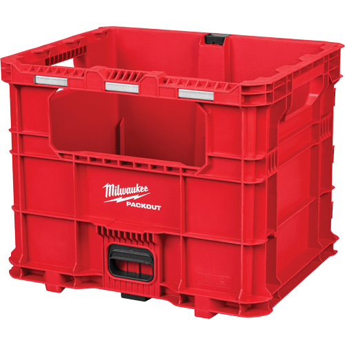 Caisse Packout, 15-3/4" x 18-5/8" x 15", Noir/Rouge Action Paper
