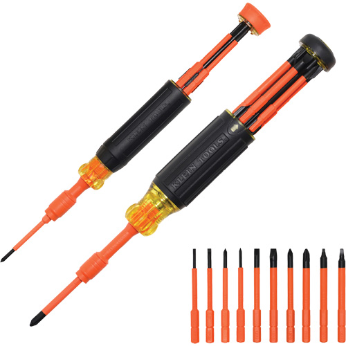 10-in-2 Insulated Auto-Lock Screwdriver Set Action Paper