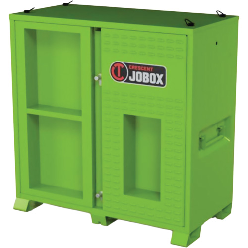 Armoire ventil&eacute;e pour le rangement d'&eacute;PI sur place, Acier, Vert lime haute visibilit&eacute; Action Paper
