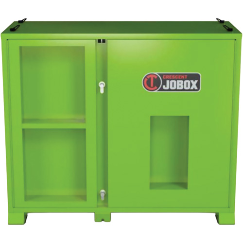 Armoire ventil&eacute;e pour le rangement d'&eacute;PI sur place, Acier, Vert lime haute visibilit&eacute; Action Paper