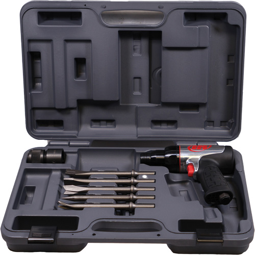 Marteau pneumatique robuste avec burins, 16,2 pi³/min, 1/4" NPT, 3330 coups/min, 3/4" x 2-1/2" (19,05 mm x 63,5 mm) Action Paper