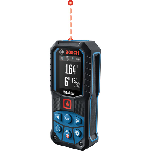 BLAZE Red Beam Laser Measure, 0' - 165' (0 m - 50.2 m) Range, Digital (Electronic) Action Paper