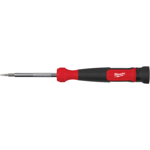 Tournevis de pr&eacute;cision 4-en-1 &agrave; embouts multiples avec porte-embout de 1/4", 5-3/4" lo, Prise Coussin&eacute;e Action Paper