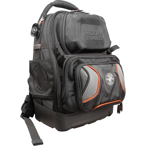 Tradesman Pro Tool Master Tool Bag Backpack, 11" L x 13-1/2" W, Black/Grey/Orange, Polyester Action Paper