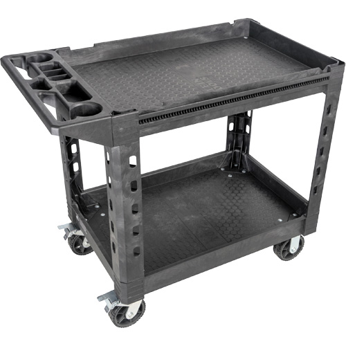Chariot utilitaire MODbox, 0 tiroirs, 44-63/100" lo x 25-1/2" la x 39" h, Noir Action Paper
