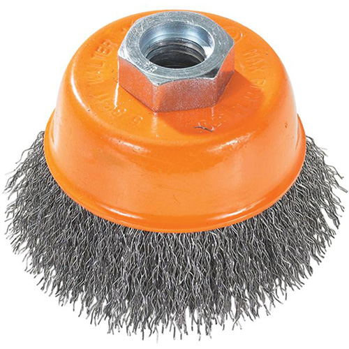 Brosse coupe avec soies m&eacute;talliques ondul&eacute;es et anneau Action Paper