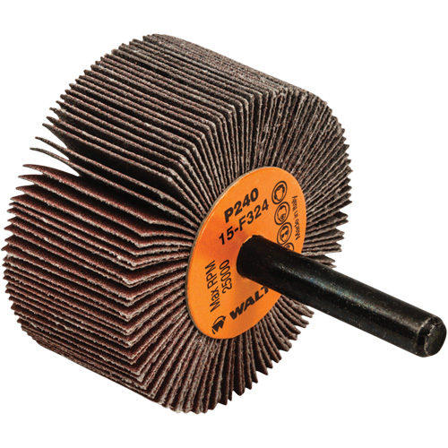 Flap Wheels-Coolcut Flap Wheels, Aluminum Oxide, 240 Grit, 2" x 1" x 1/4" Action Paper