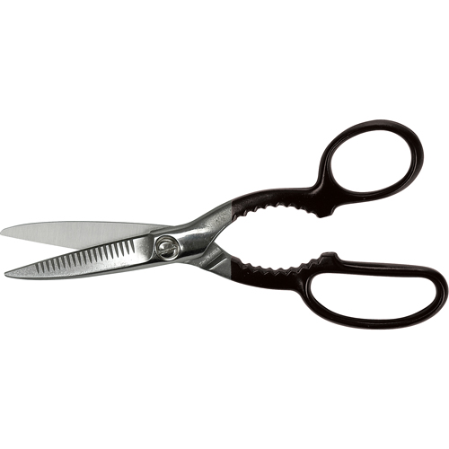 Kitchen Shears, 2-5/8" Cut Length, Rings Handle Action Paper